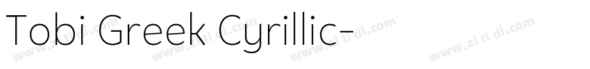 Tobi Greek Cyrillic字体转换